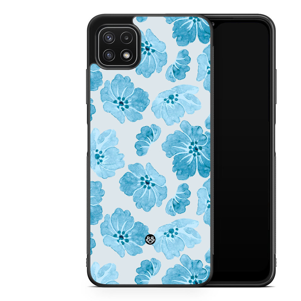 Samsung Galaxy A22 5G Case - WILD BLOOM - Blue Petals