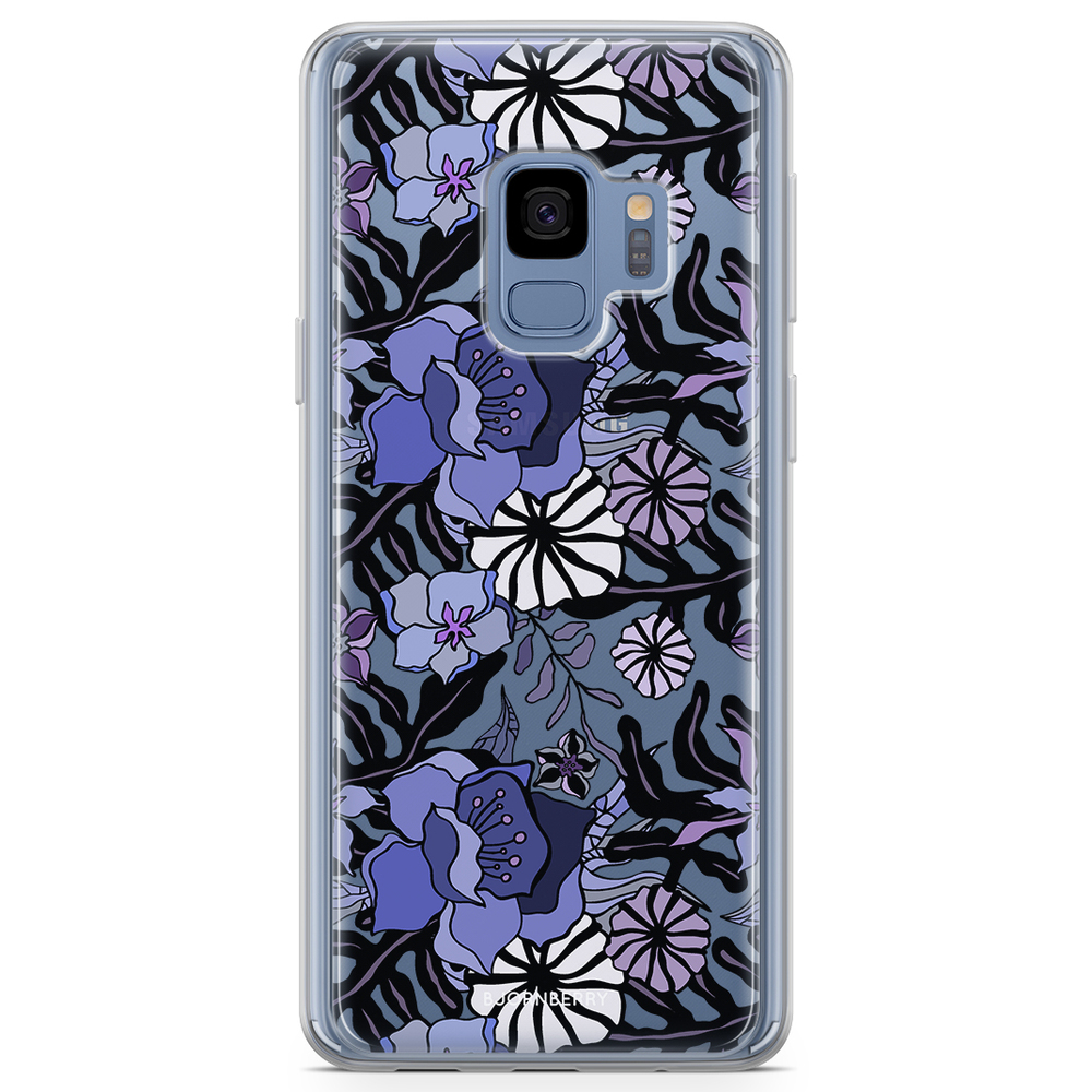 Samsung Galaxy S9 Fashion Skal - Lila Blommor