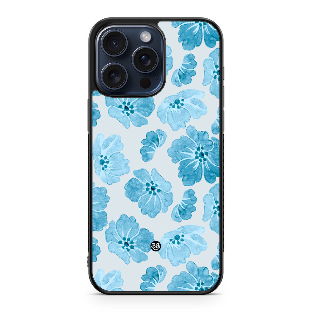 iPhone 15 Pro Max Case - WILD BLOOM - Blue Petals