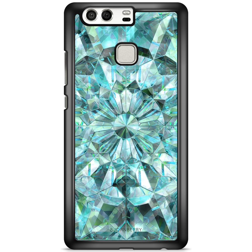 Huawei P9 Case - Green Crystals