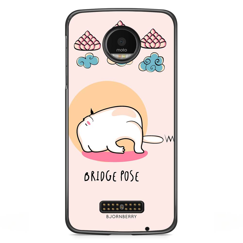 Moto Z2 Play Case - Yoga Cat Bridge Pose