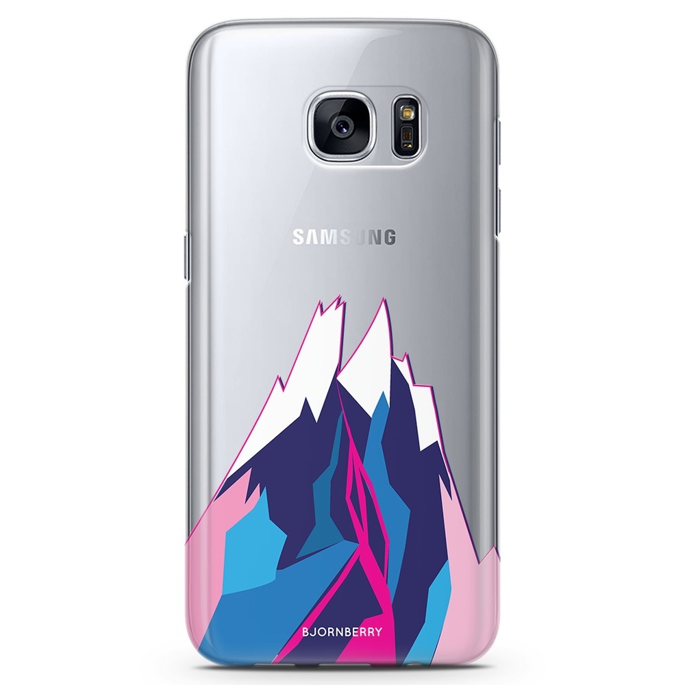 Samsung Galaxy S7 TPU Case - Pink Mountain