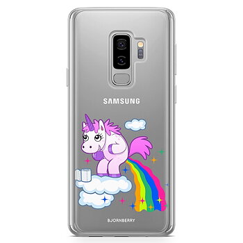 Samsung Galaxy S9 Plus Fashion Skal - Bajsande Enhörning