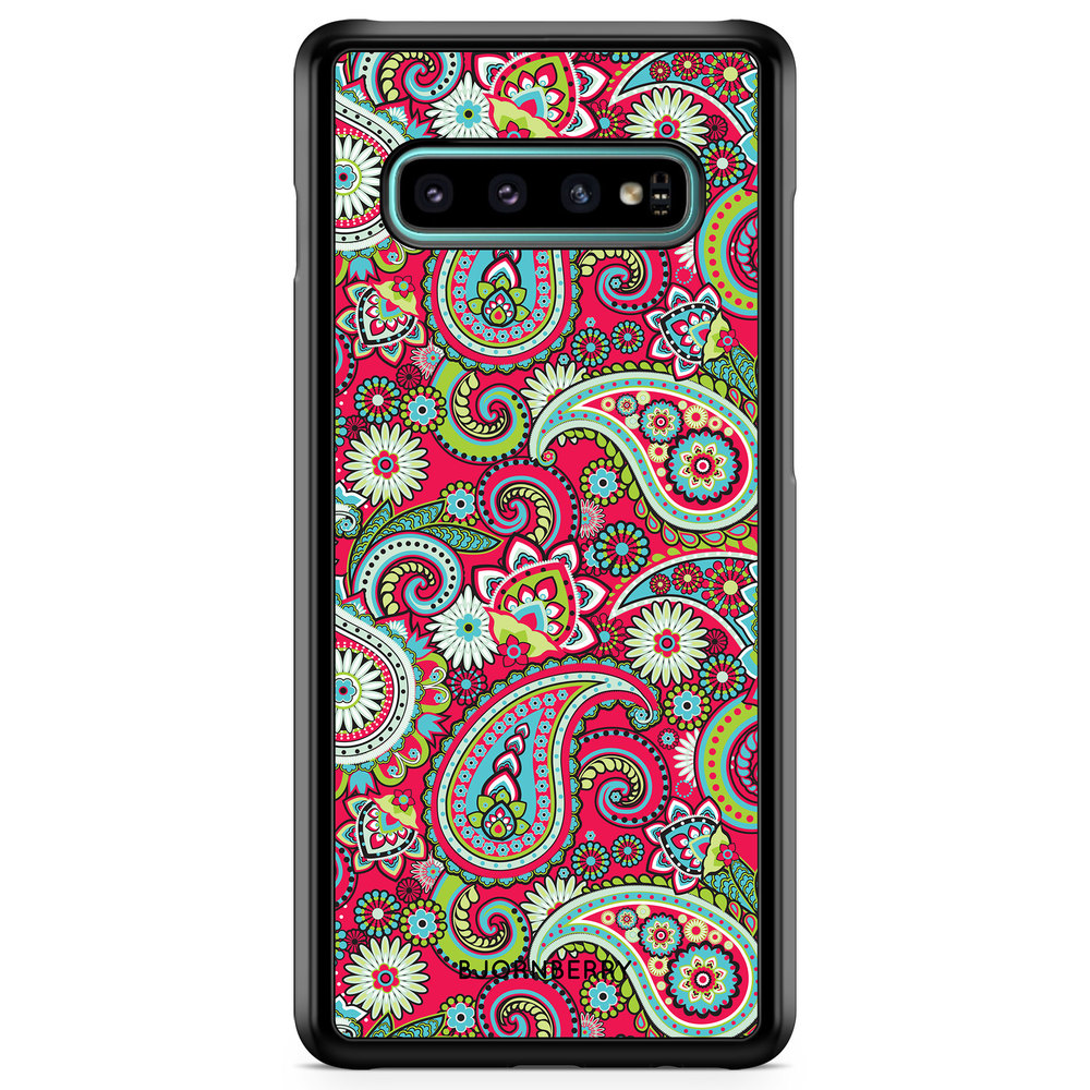 Samsung Galaxy S10 Plus Case - Red Paisley