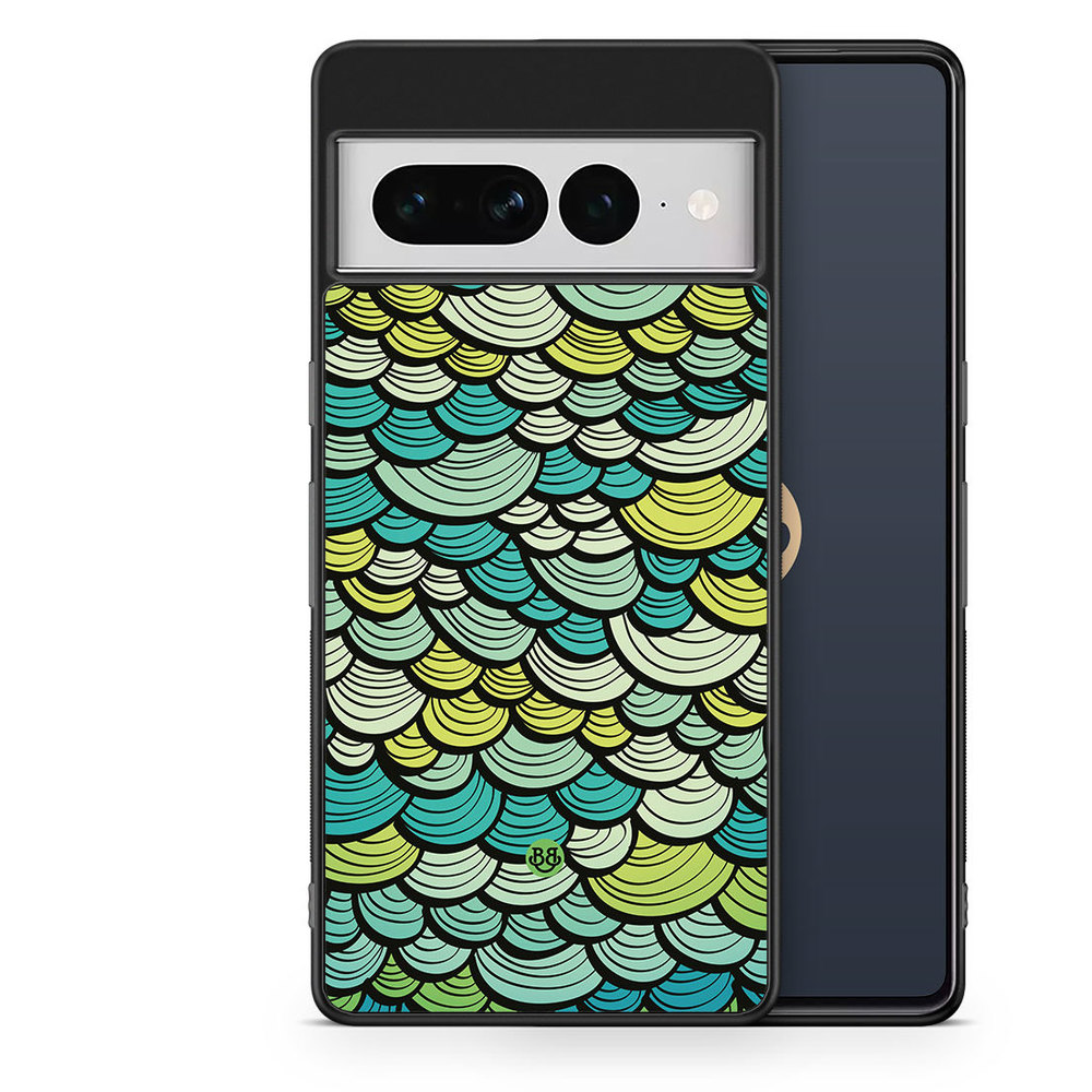 Google Pixel 7 Pro Case - Green Mermaid Scales