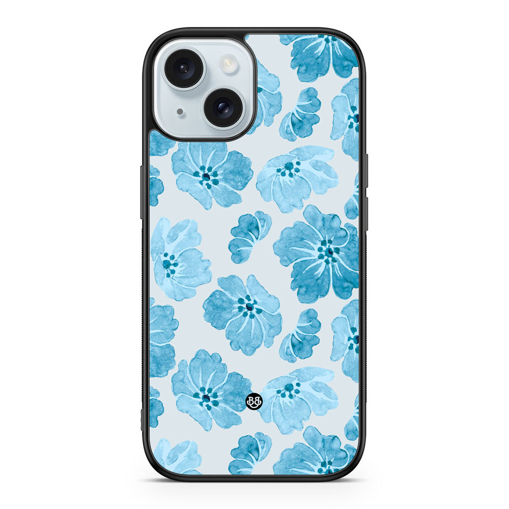 iPhone 15 Case - WILD BLOOM - Blue Petals