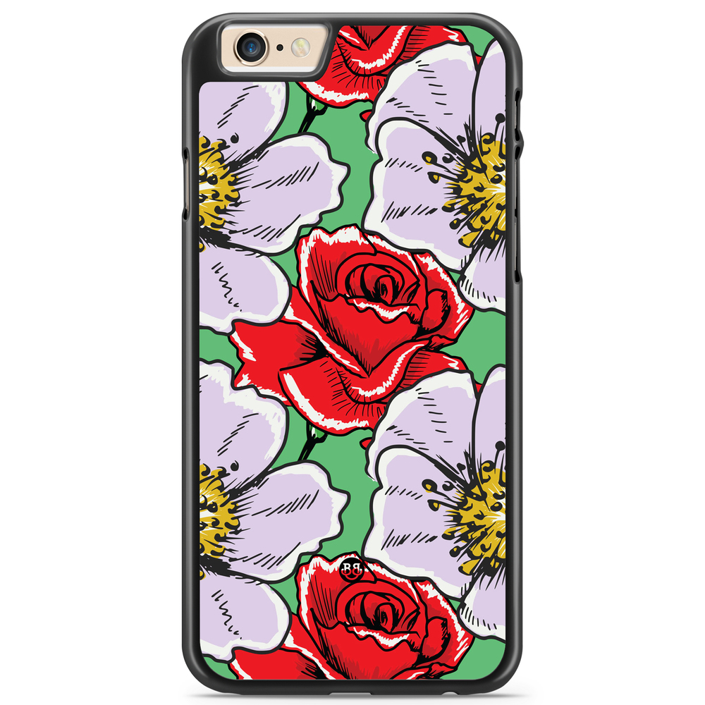 iPhone 6 Plus/6s Plus Case - Red & White Floral