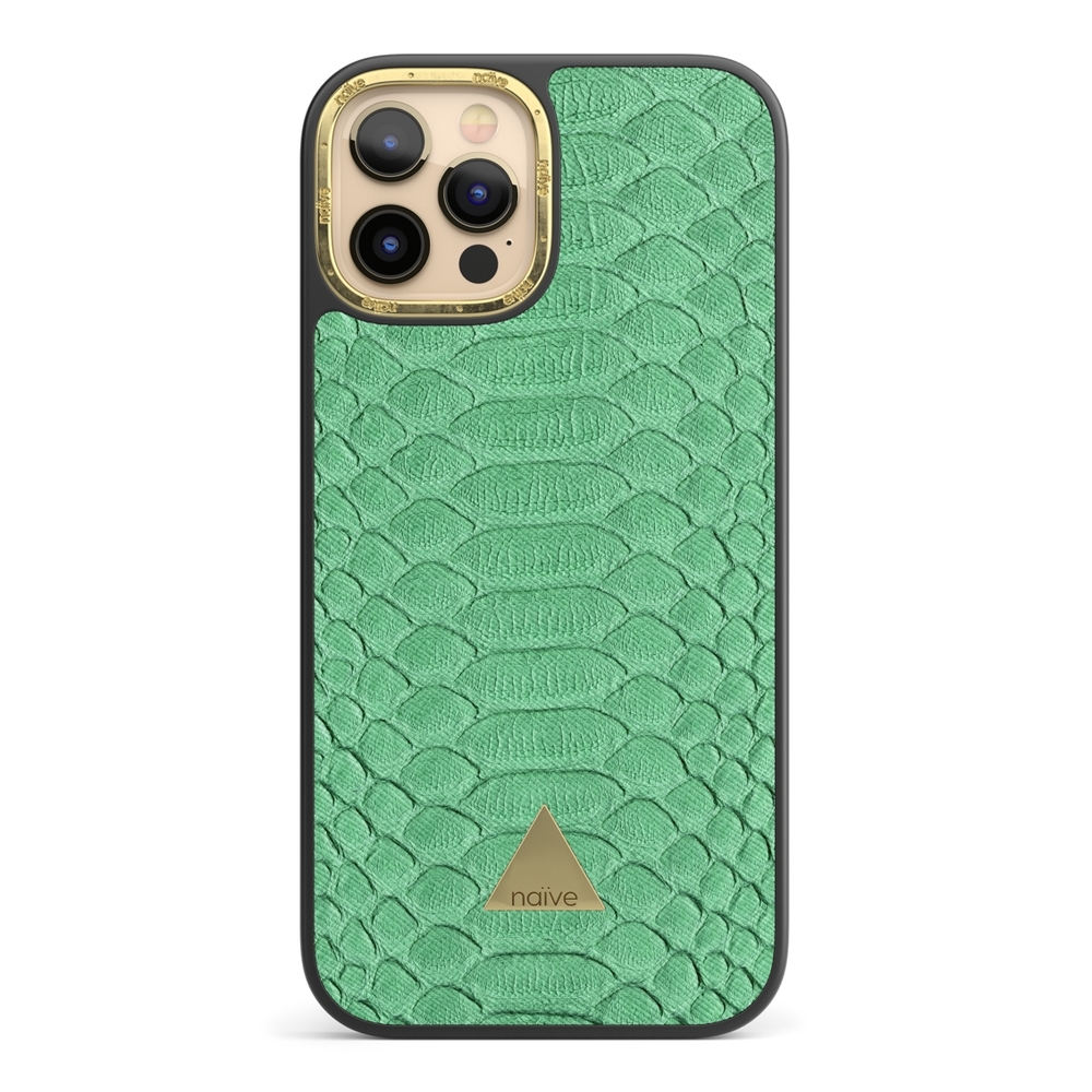 Naive iPhone 12 Pro Case - Mint Snake