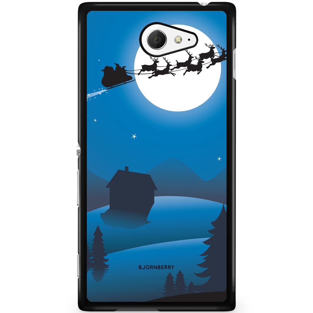 Sony Xperia M2 Aqua Case - Festive Sleigh