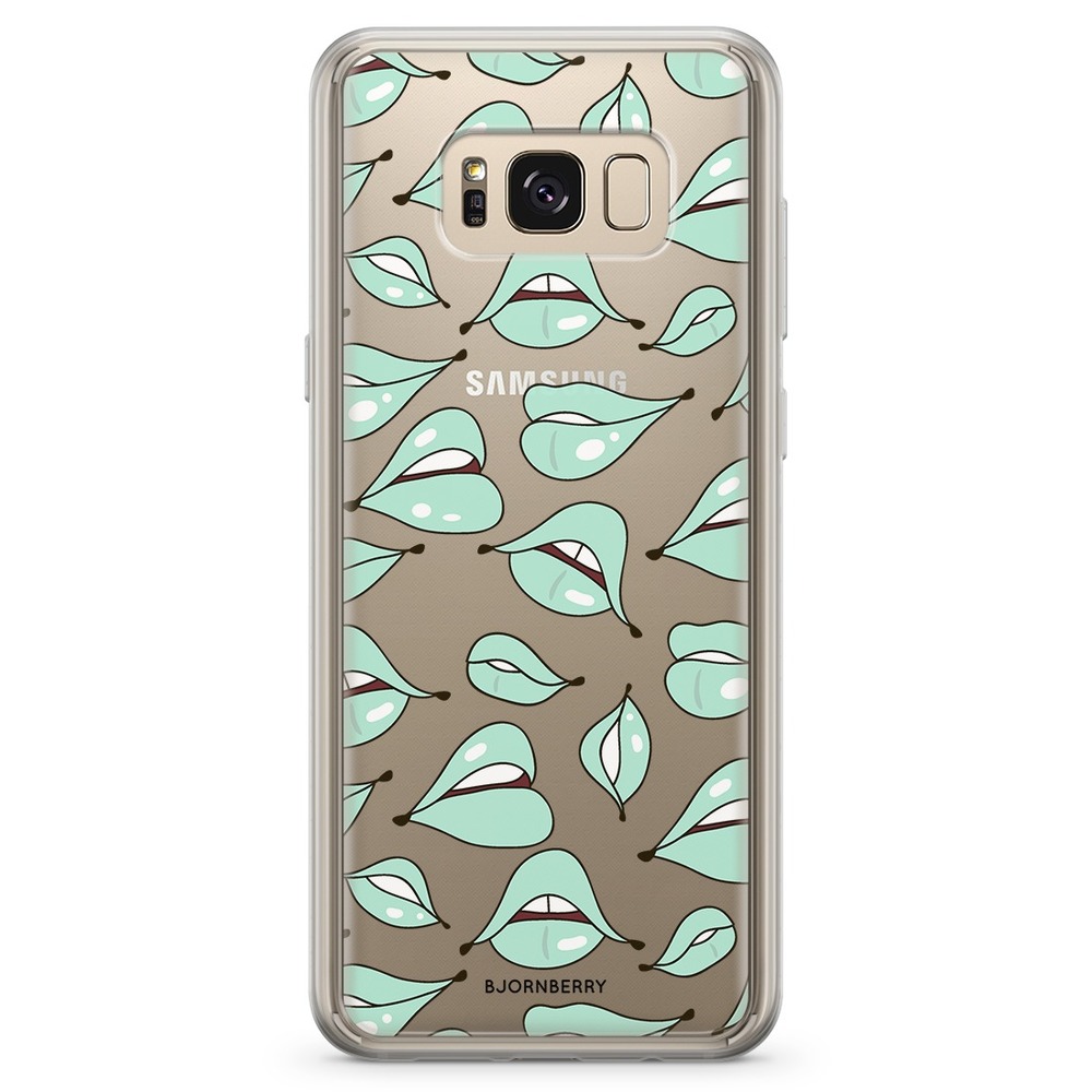 Samsung Galaxy S8 Plus Fashion Case - Green Lips