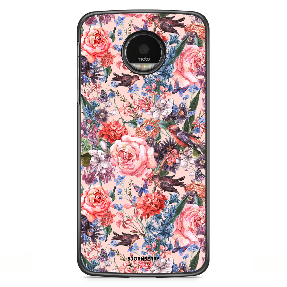 Motorola Moto G5S Plus Case - Birds & Flowers