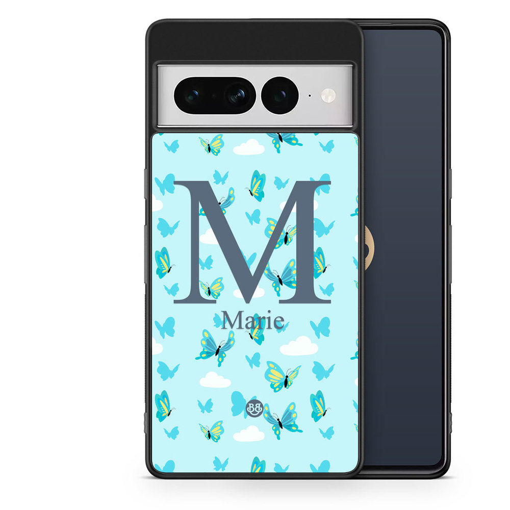 Google Pixel 7 Pro Custom Case - AWAKEN - Butterfly Blue