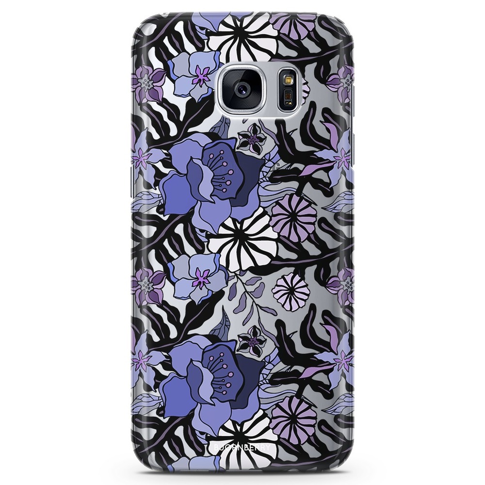 Samsung Galaxy S7 TPU Case - Purple Flowers