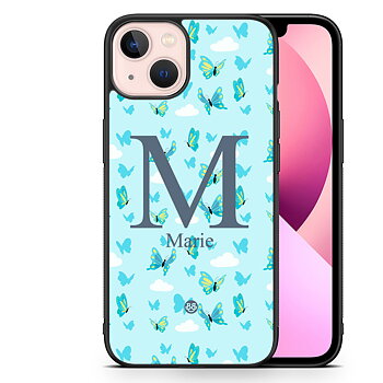 iPhone 13 Custom Skal - AWAKEN - Butterfly Blue