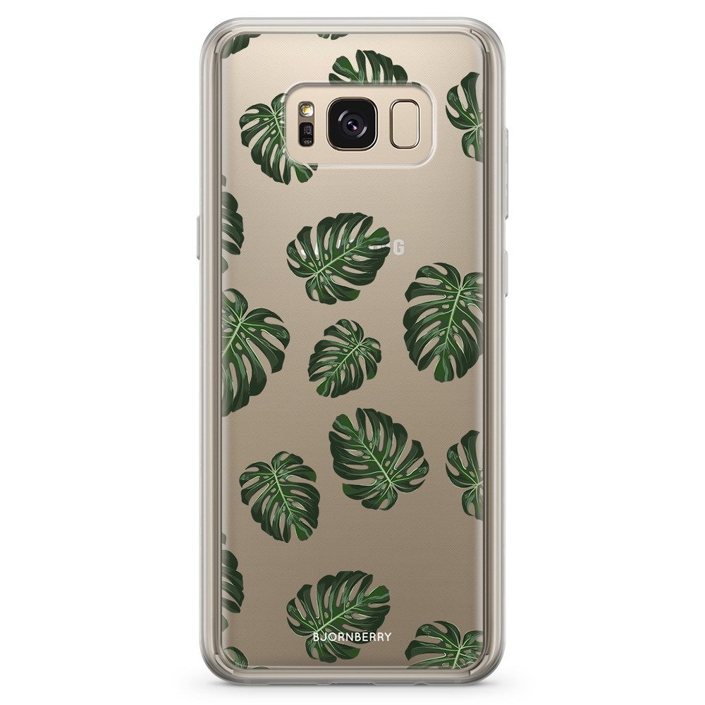 Samsung Galaxy S8 Plus Fashion Case - Monstera Pattern