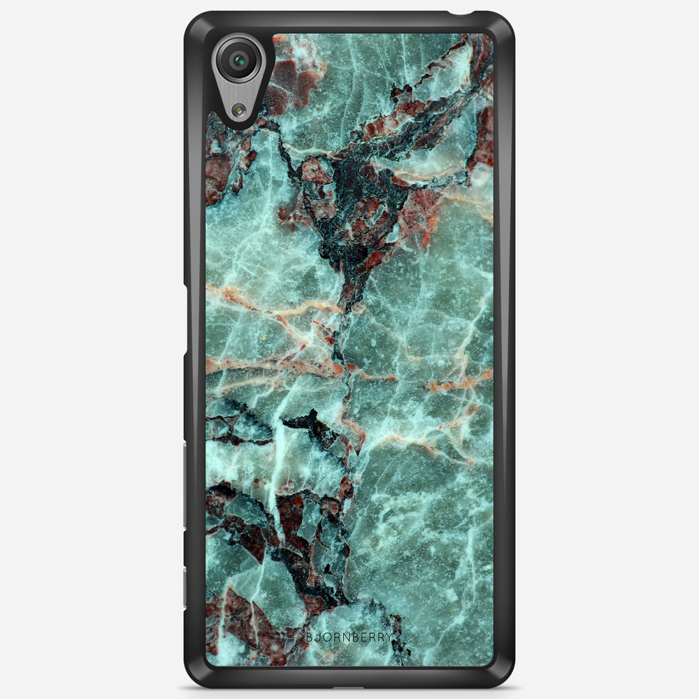 Sony Xperia X Performance Case - Green Marble