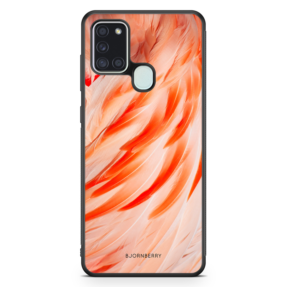 Samsung Galaxy A21s Case - Flamingo Feathers
