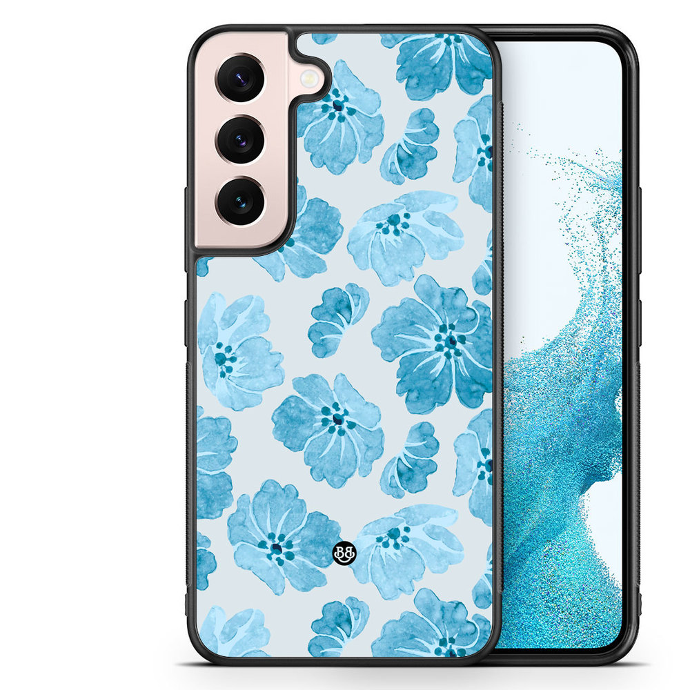 Samsung Galaxy S22 5G Case - WILD BLOOM - Blue Petals