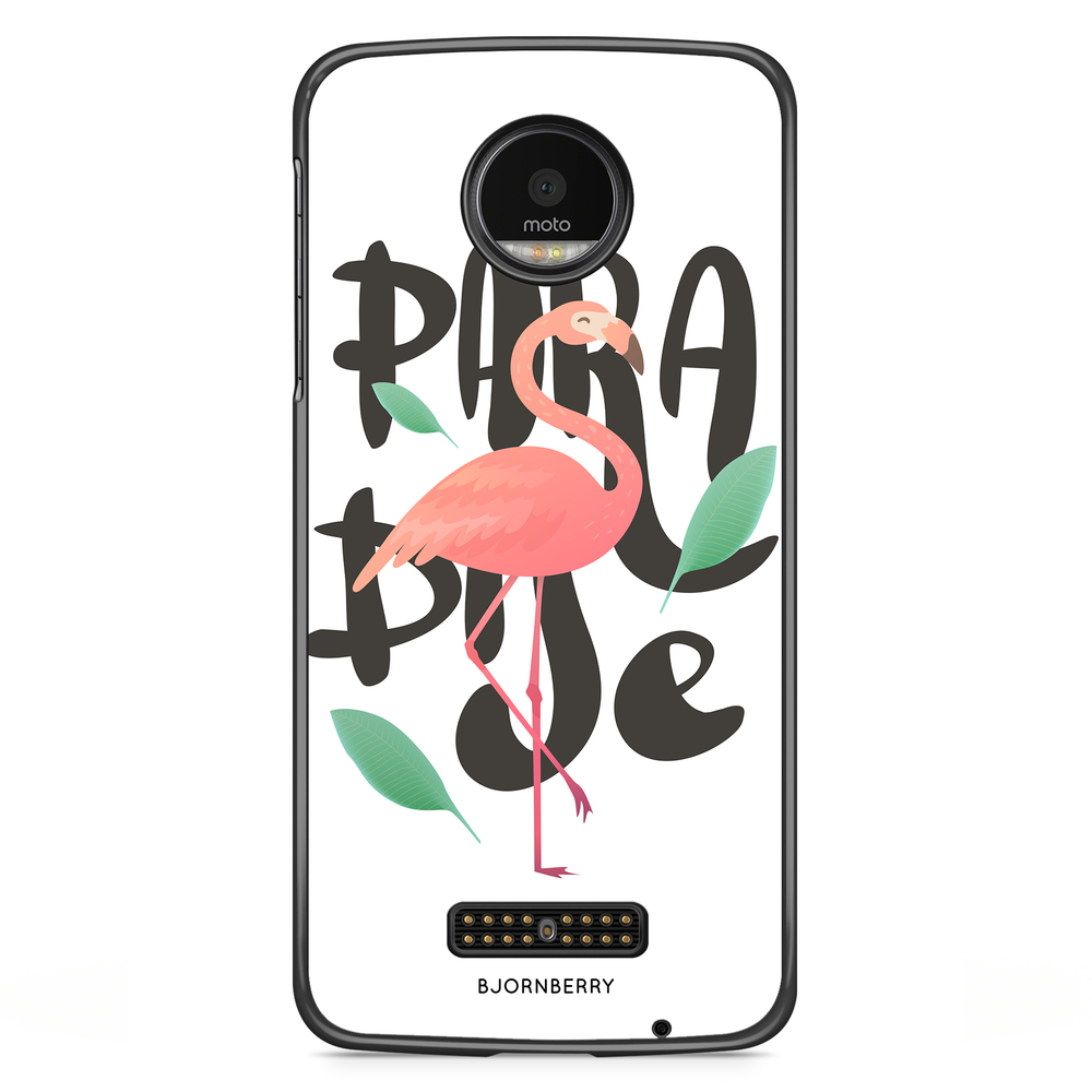 Moto Z2 Play Case - Paradise Flamingo