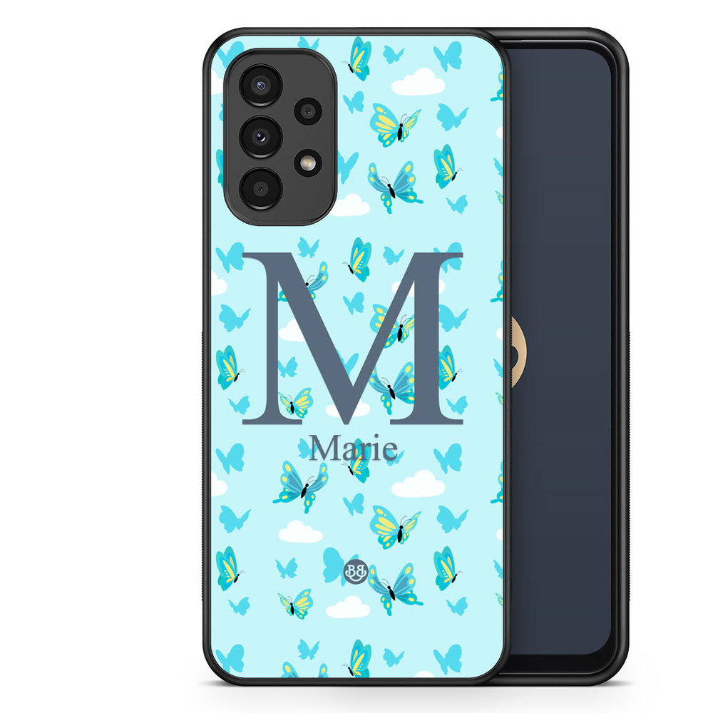 Samsung Galaxy A13 Custom Case - AWAKEN - Butterfly Blue