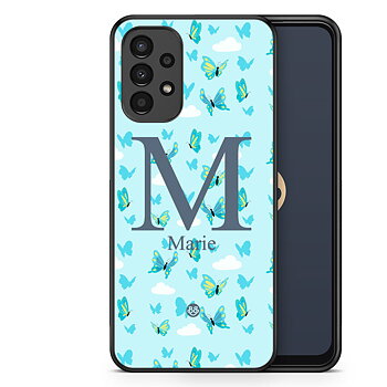 Samsung Galaxy A13 Custom Skal - AWAKEN - Butterfly Blue