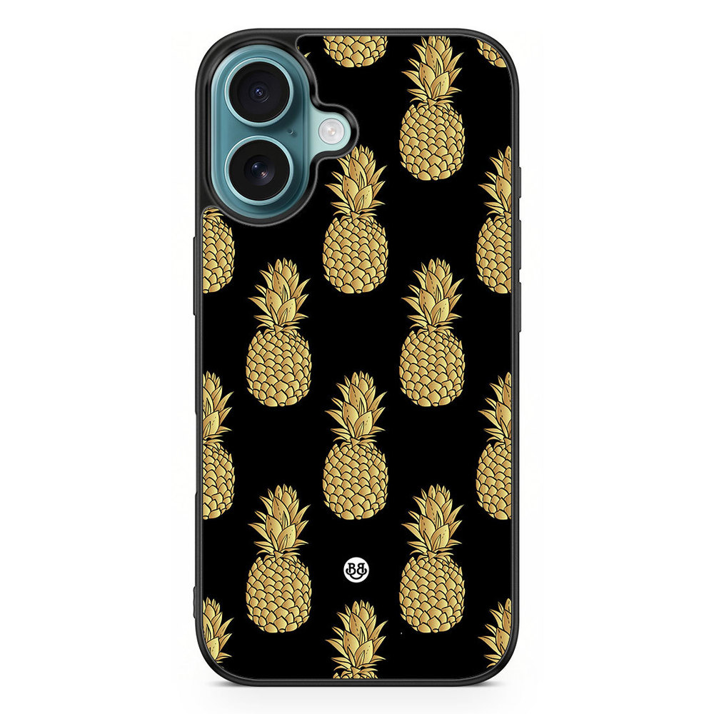 iPhone 16 Case - Gold Pineapples