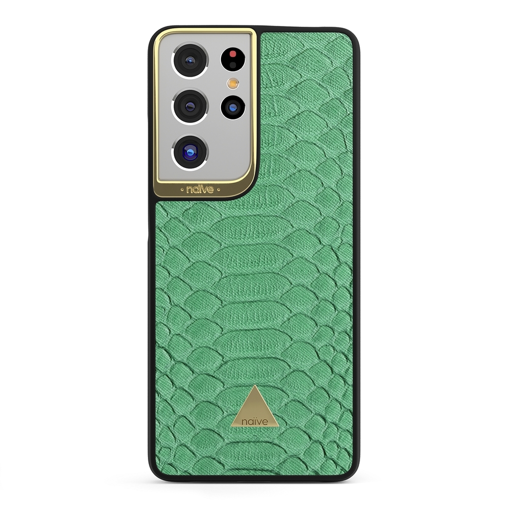 Naive Samsung Galaxy S21 Ultra Case - Mint Snake
