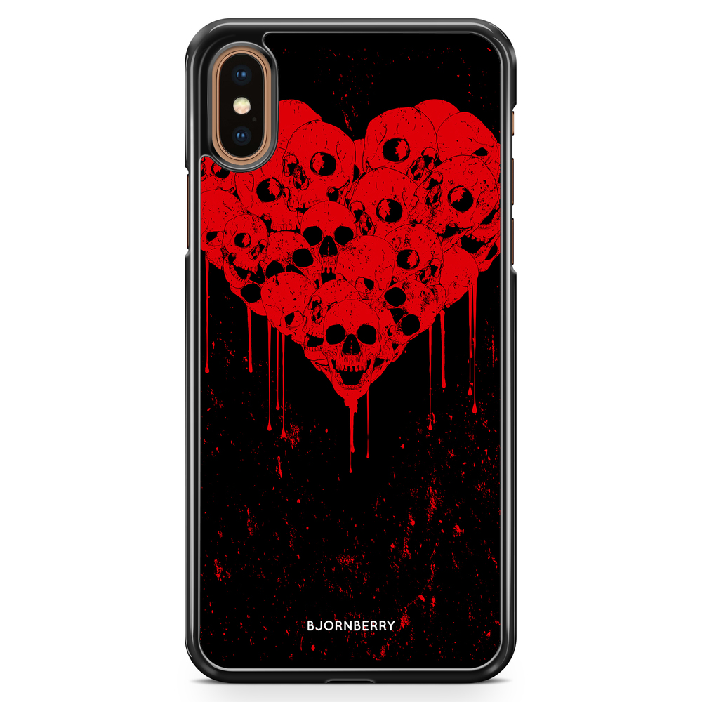 iPhone XS Max Case - Skull Heart