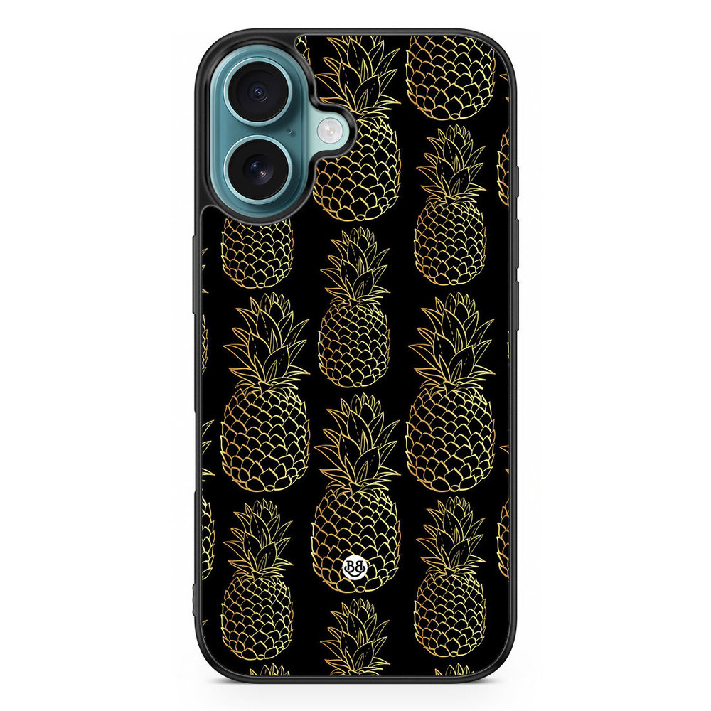 iPhone 16 Case - Gold Pineapples