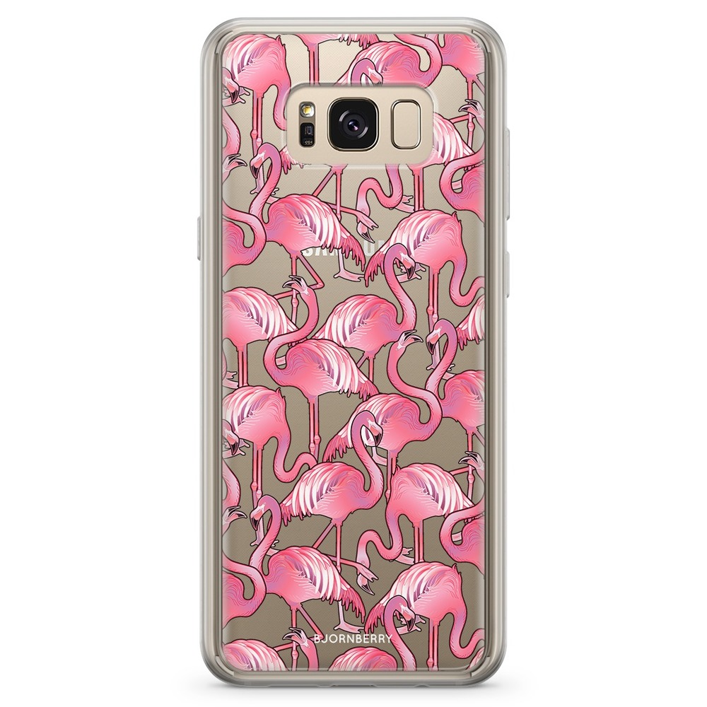 Samsung Galaxy S8 Plus Fashion Skal - Flamingos