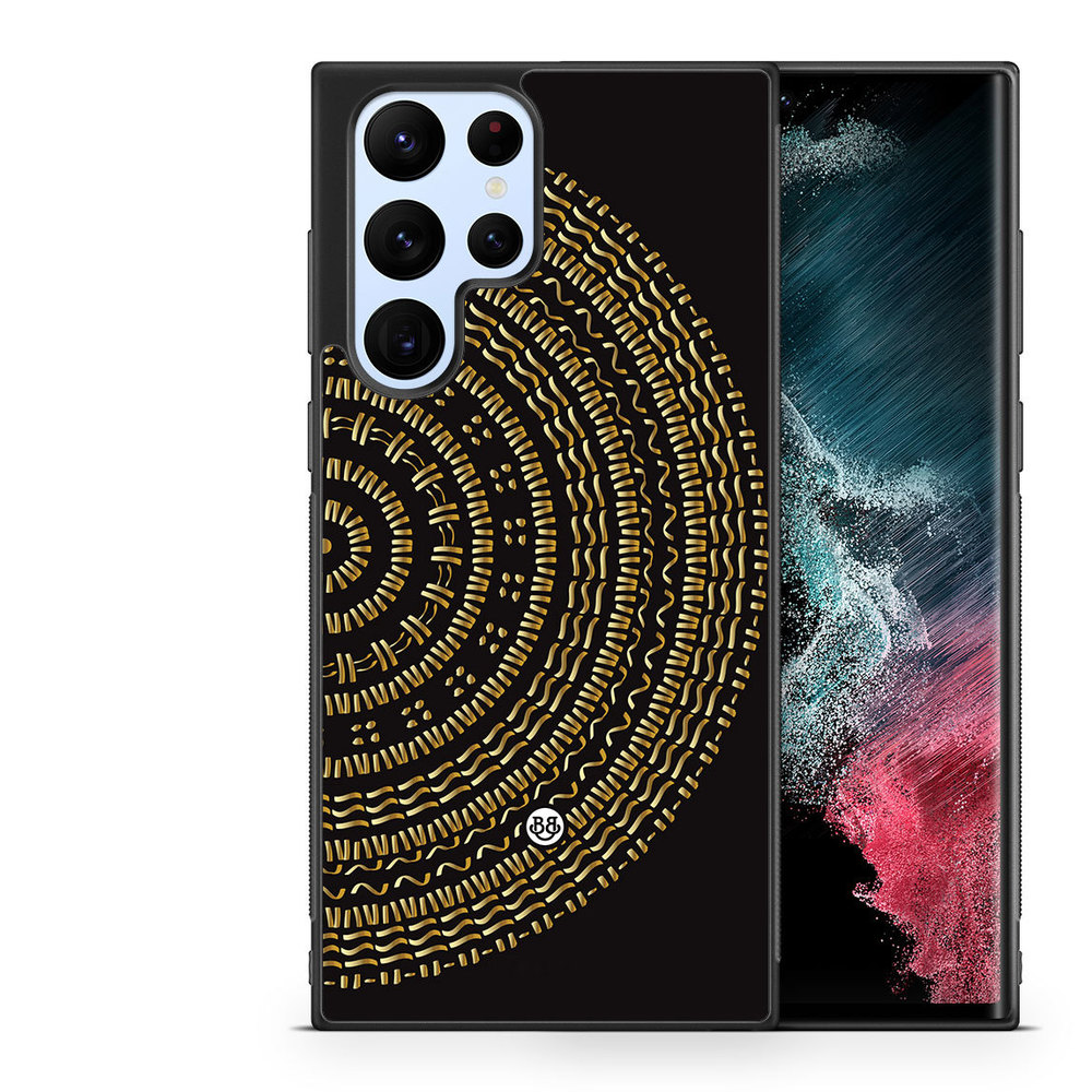 Samsung Galaxy S22 Ultra 5G Case - Mandala Gold/Black