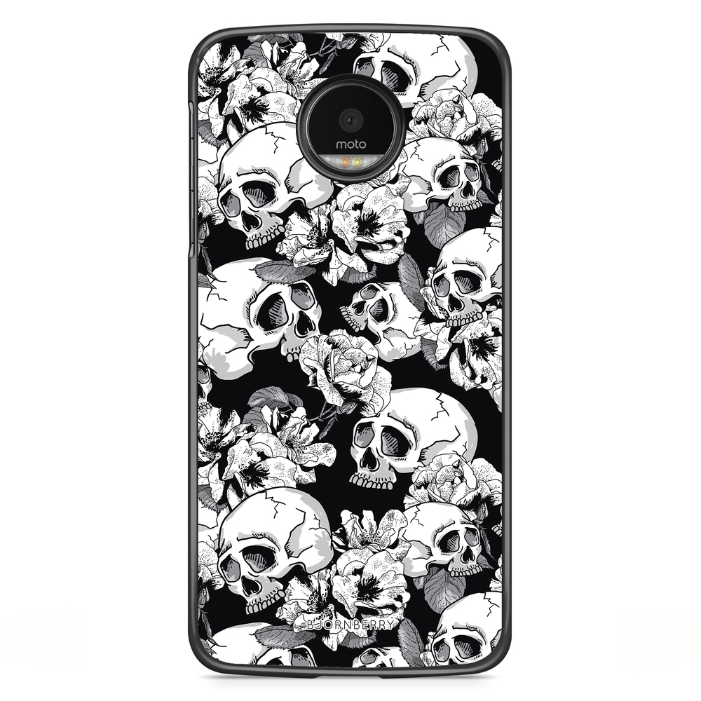 Motorola Moto G5S Plus Case - Skull & Roses