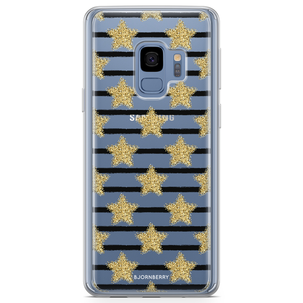 Samsung Galaxy S9 Fashion Case - Gold Stars