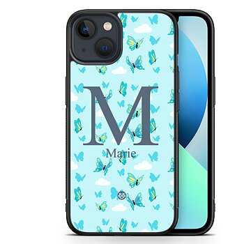 iPhone 13 Mini Custom Case - AWAKEN - Butterfly Blue