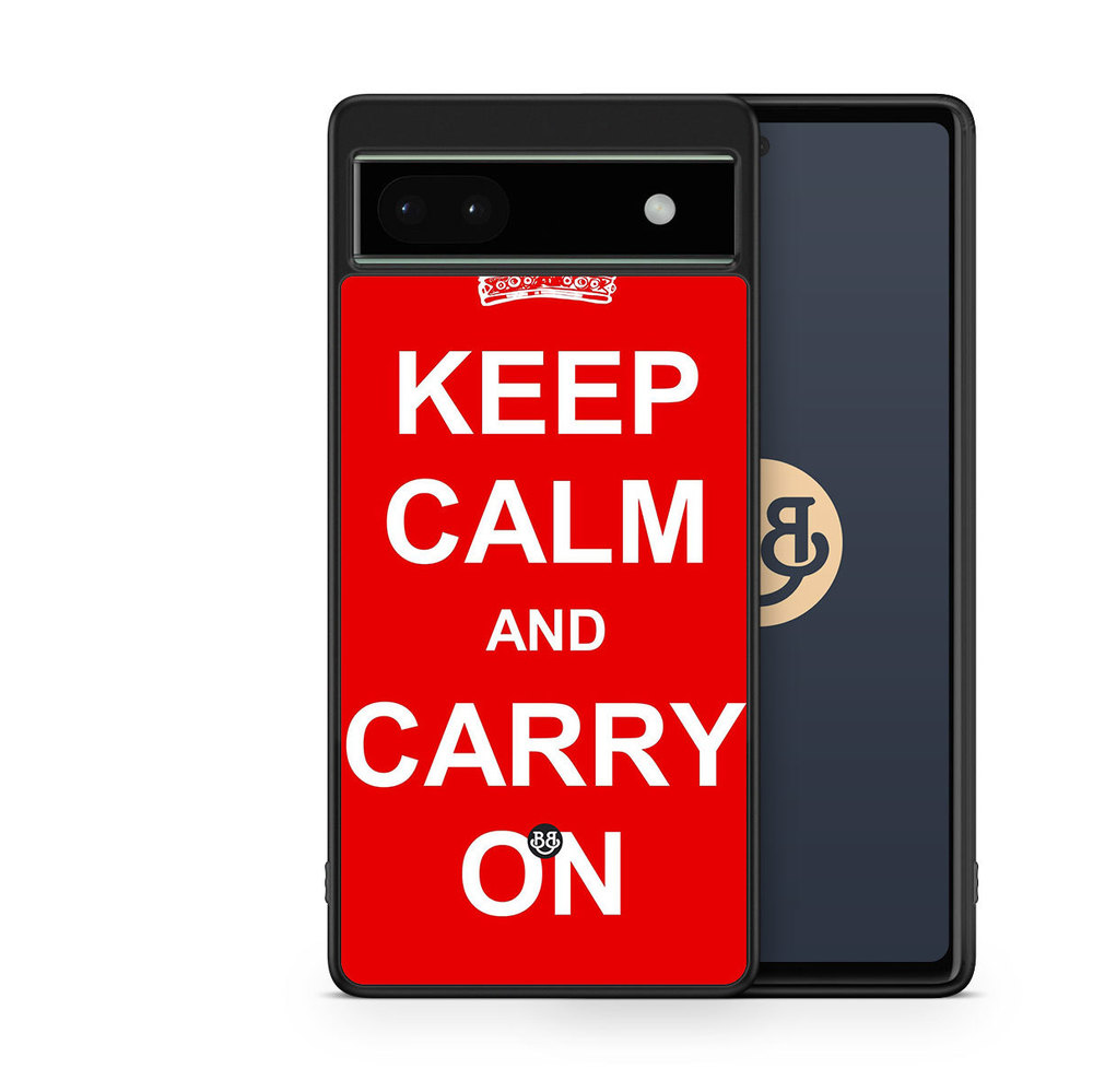 Google Pixel 6a Case - Keep calm carry on