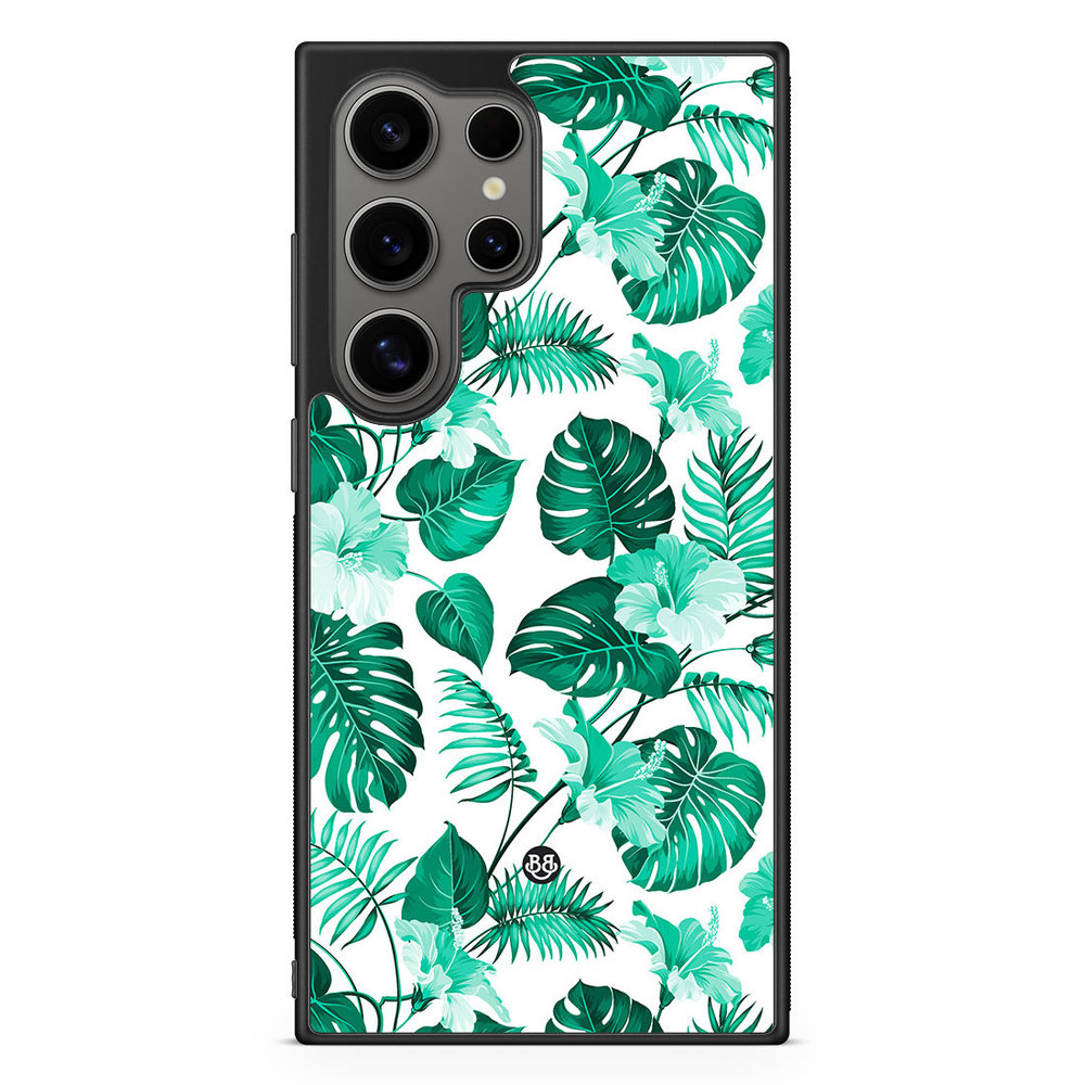 Samsung Galaxy S24 Ultra Case - Turquoise Flowers