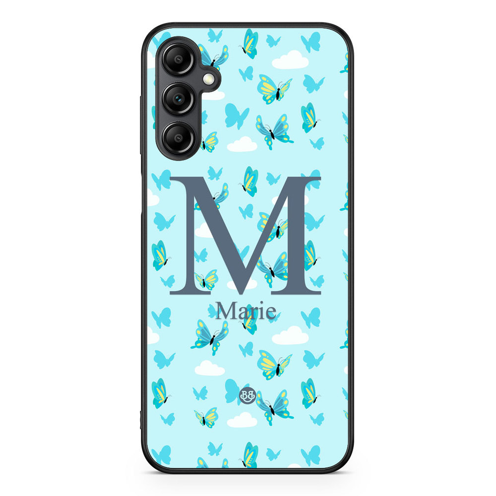 Samsung Galaxy A14 4G/5G Custom Skal - AWAKEN - Butterfly Blue