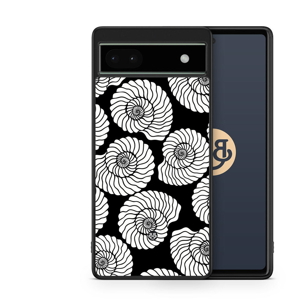 Google Pixel 6a Case - Seashell BW