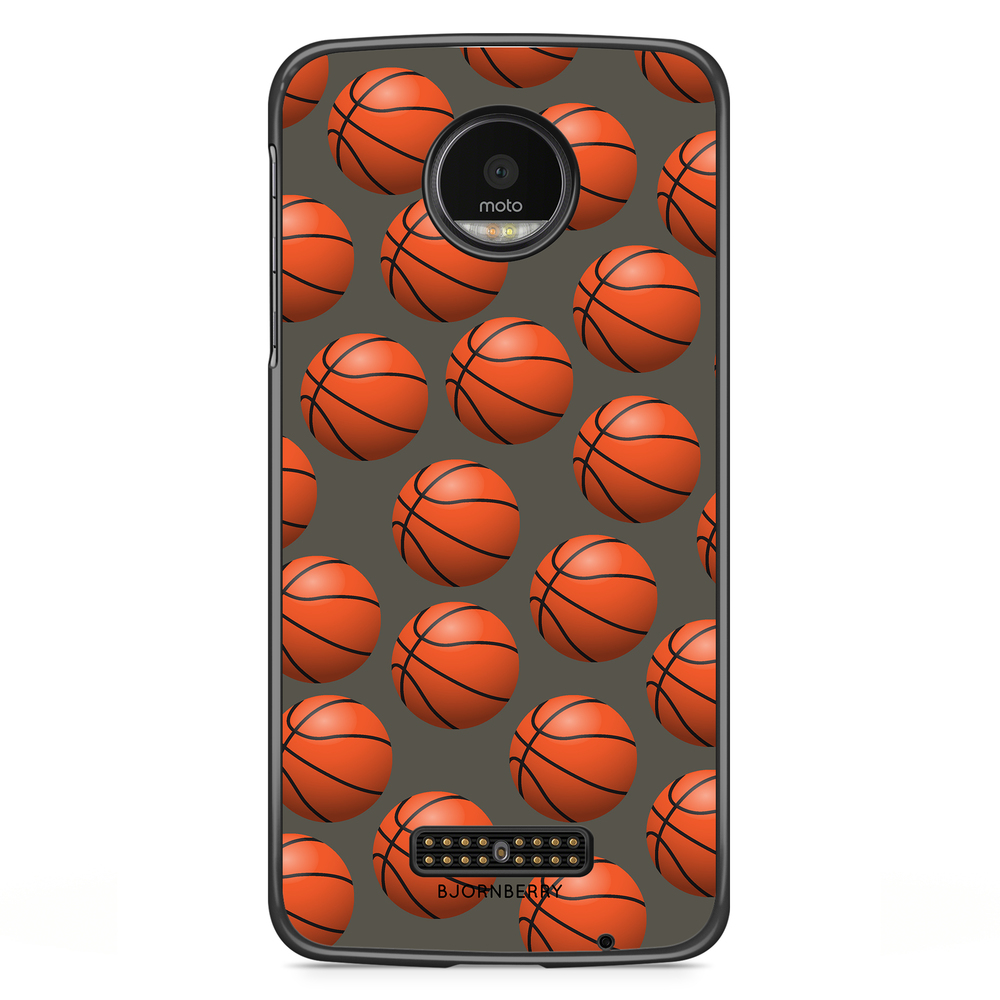 Moto Z2 Play Case - Basketballs Pattern
