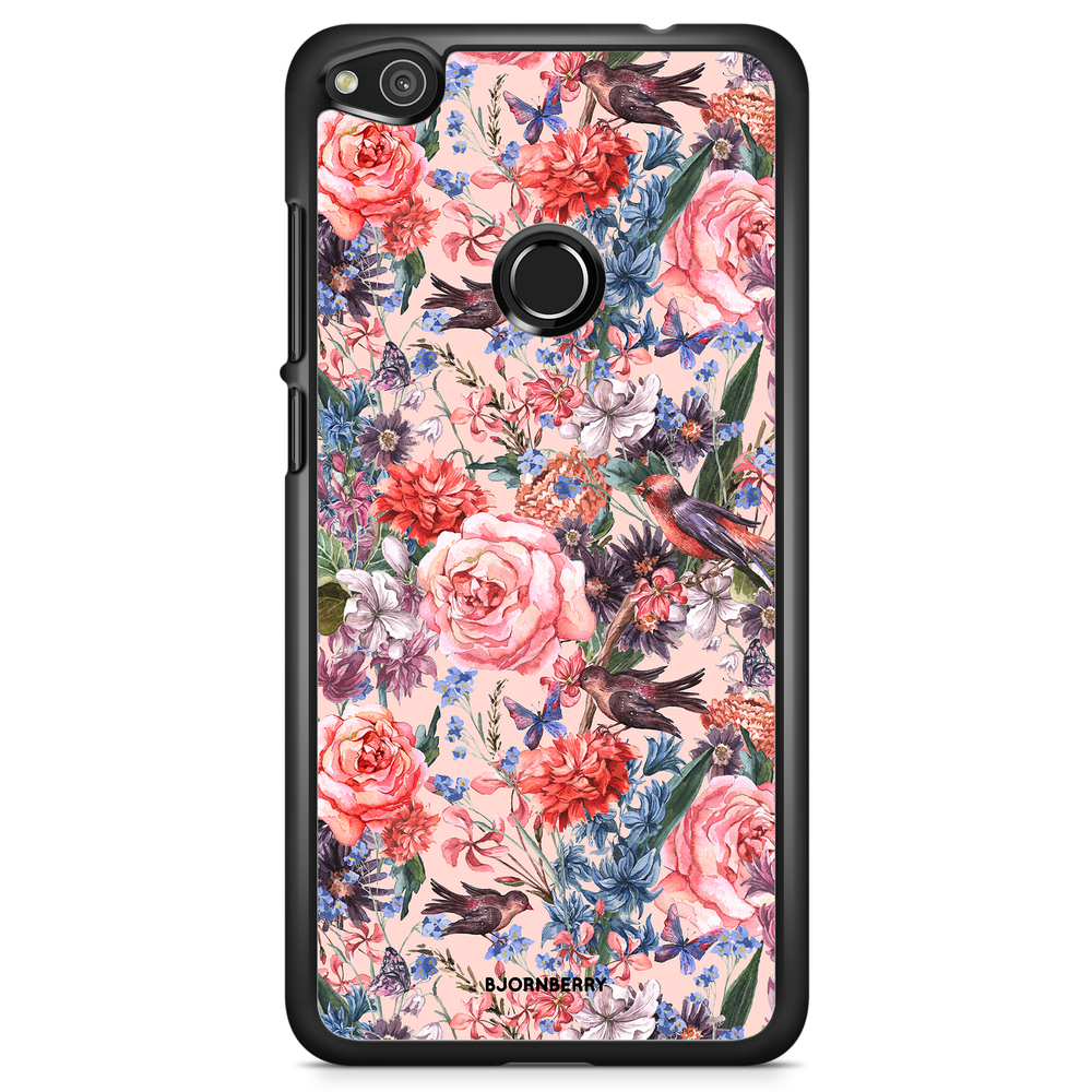 Huawei Honor 8 Lite Case - Birds & Flowers