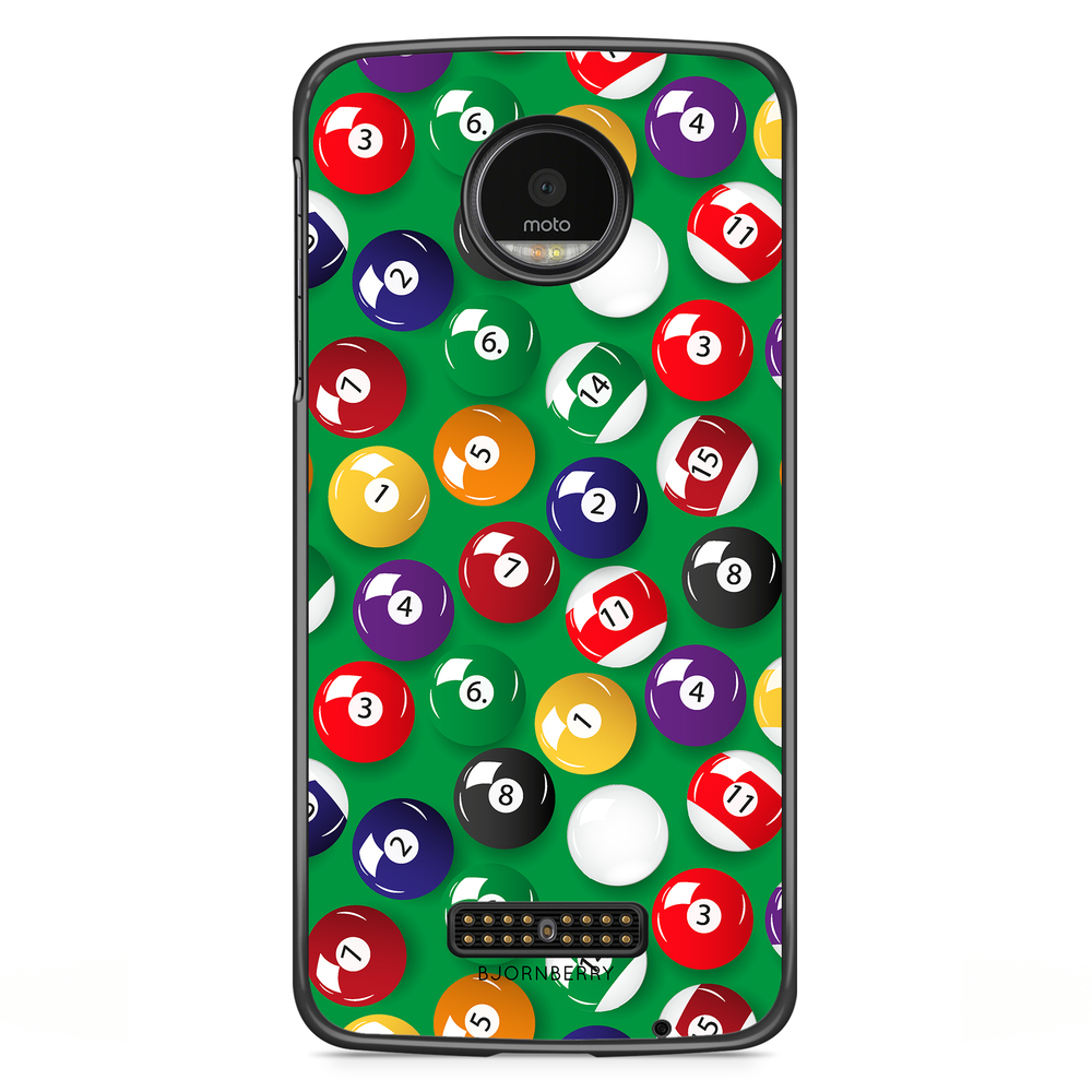 Moto Z2 Play Case - Pool Balls