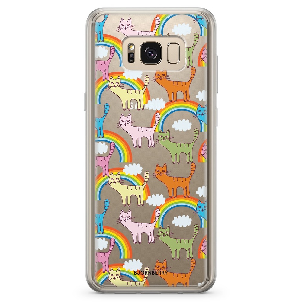 Samsung Galaxy S8 Plus Fashion Skal - Katter & Regnbågar