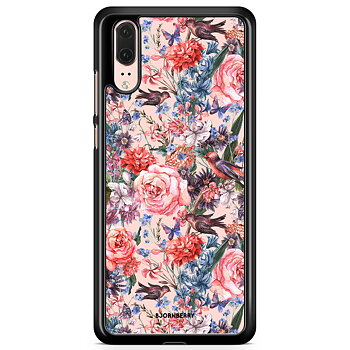 Huawei P20 Skal - Fåglar & Blommor