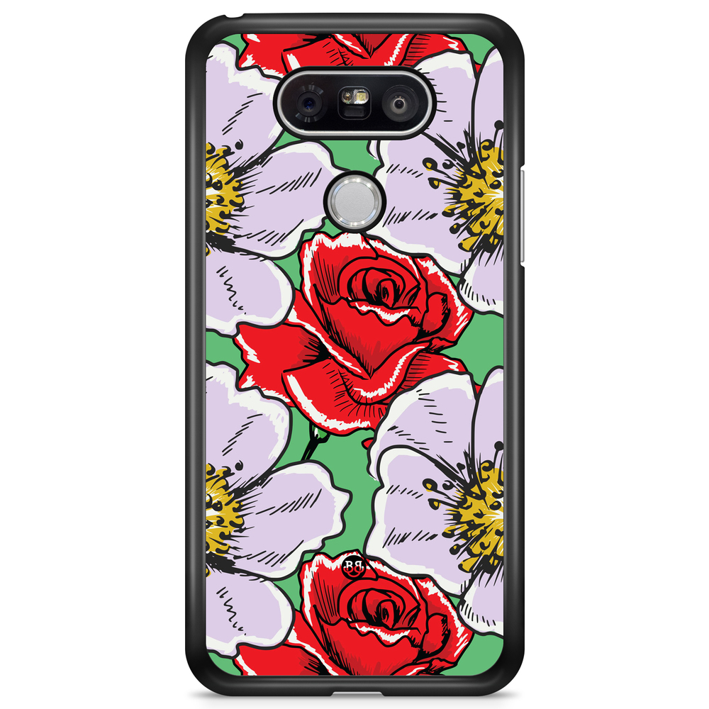 LG G5 Case - Red & White Floral