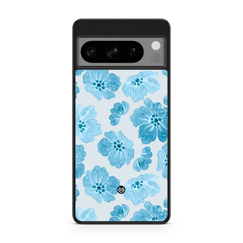 Google Pixel 8 Pro Case - WILD BLOOM - Blue Petals
