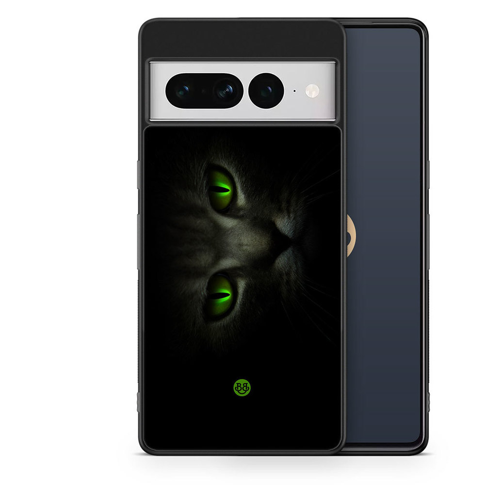Google Pixel 7 Pro Case - Green Cat Eyes