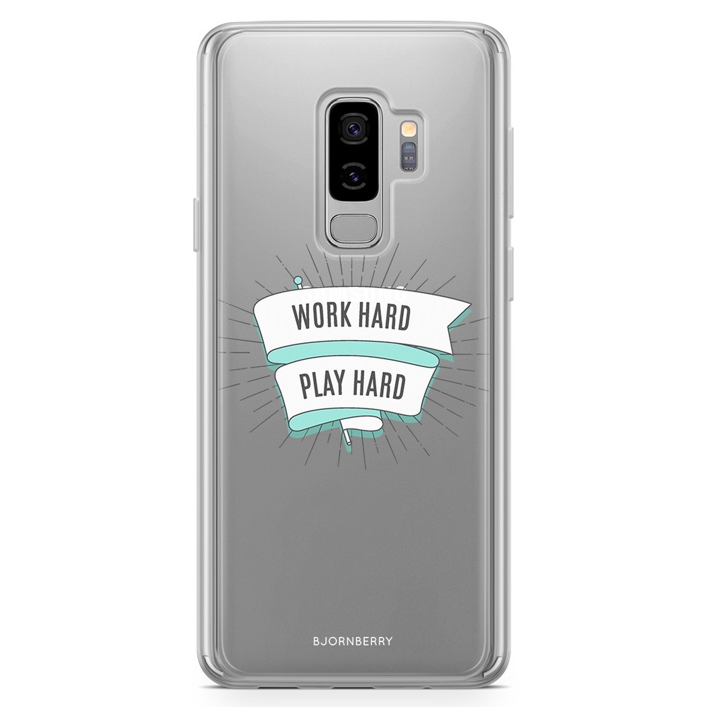 Samsung Galaxy S9 Plus Fashion Case - Work Hard Play Hard