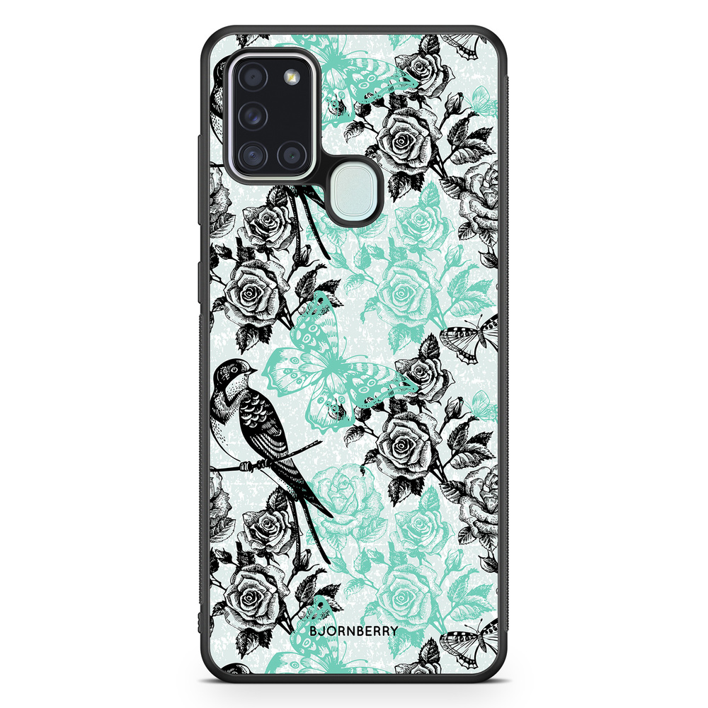 Samsung Galaxy A21s Case - Birds & Roses