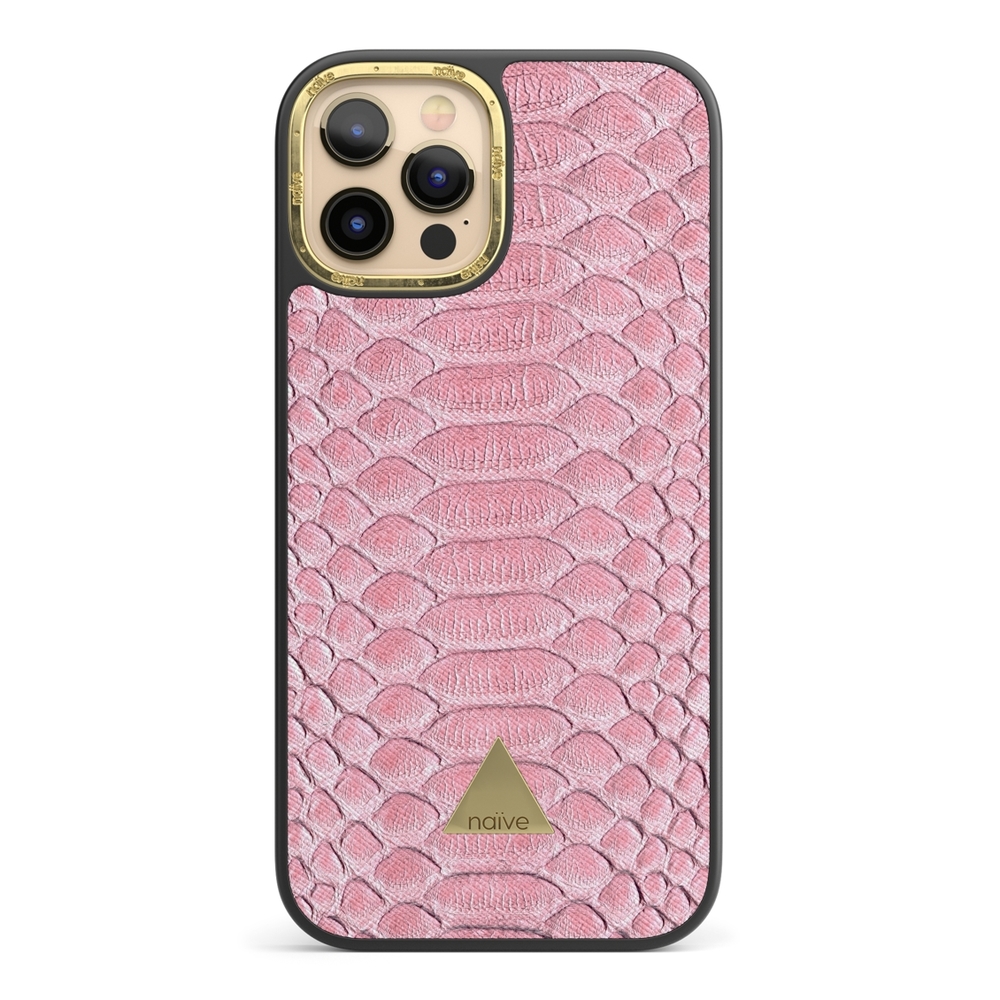 Naive iPhone 12 Pro Case - Salmon Snake
