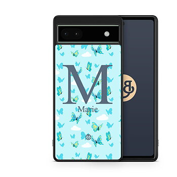 Google Pixel 6a Custom Skal - AWAKEN - Butterfly Blue